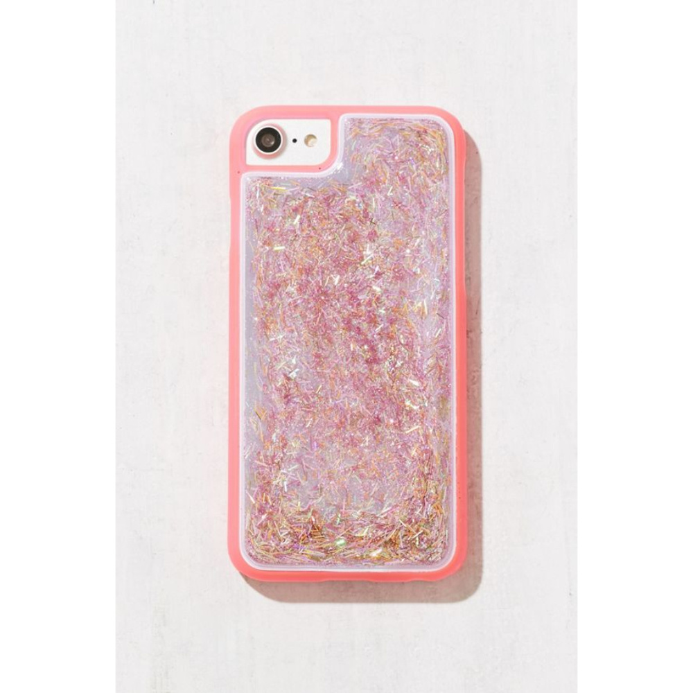 Neon Pink Squishy Glitter iPhone 6/7 Case